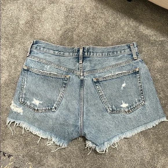 Women's Denim Agolde Parker Shorts - Picture 6 of 7